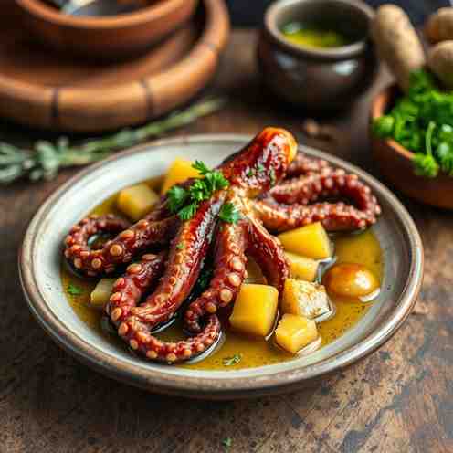 Octopus in Olive Oil - Polvo à Lagareiro Recipe